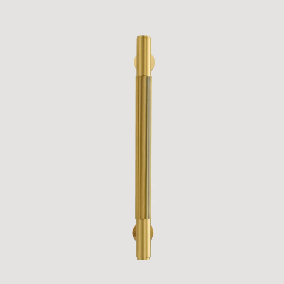 LA LINEA Solid Brass Linear Knurling Double-Sided Or Single Door Pull Handle