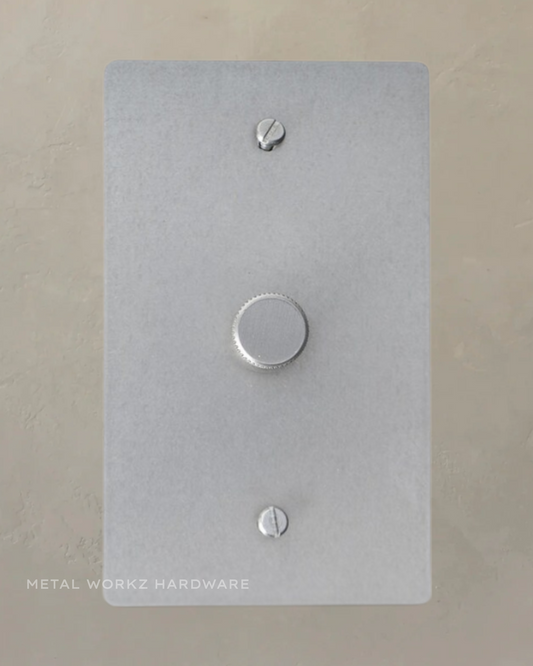 Brass Rotary Dimmer Switch (1-Gang) Satin Nickel