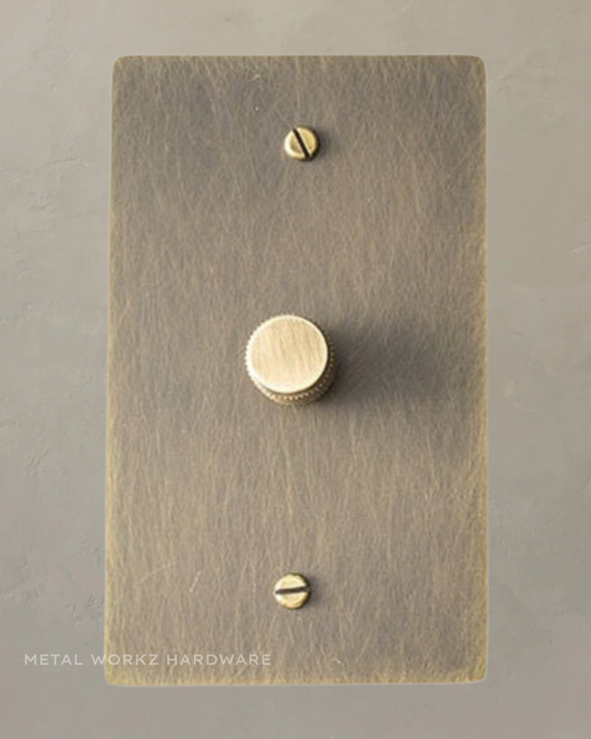 Brass 3-Way Rotary Dimmer Switch (1-Gang) Antique Bronze