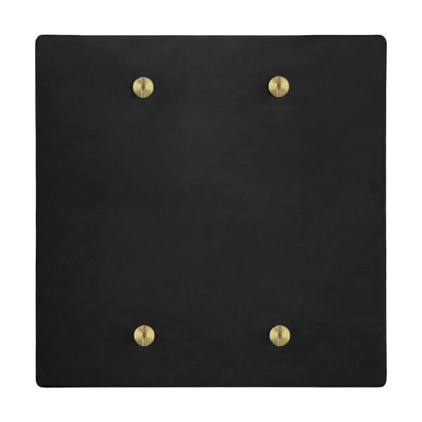 Matte black sb 2-gang switch plate