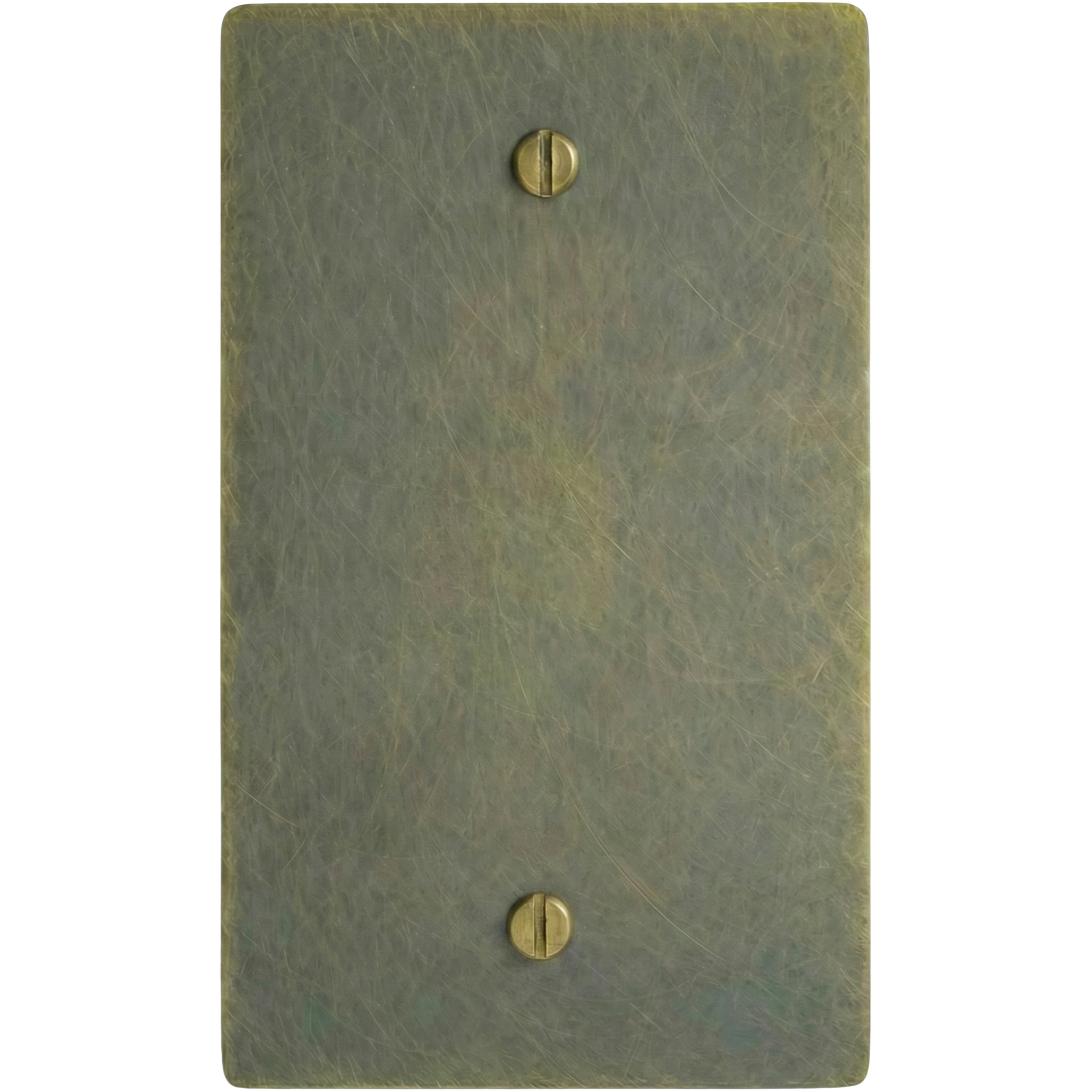 Antique brass 1-gang switch plate