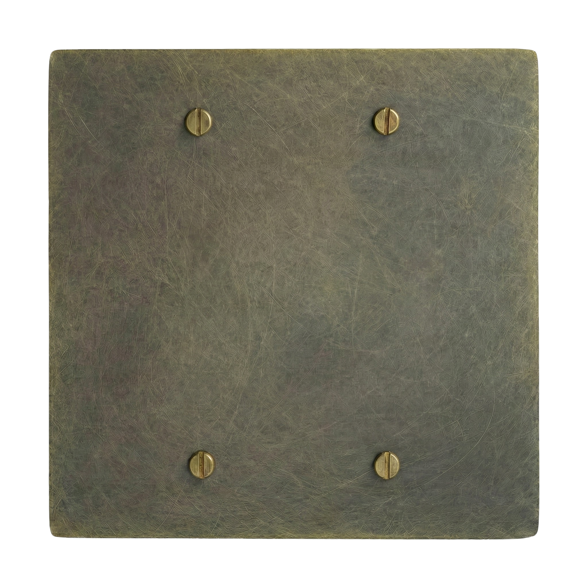 Antique brass 2-gang switch plate