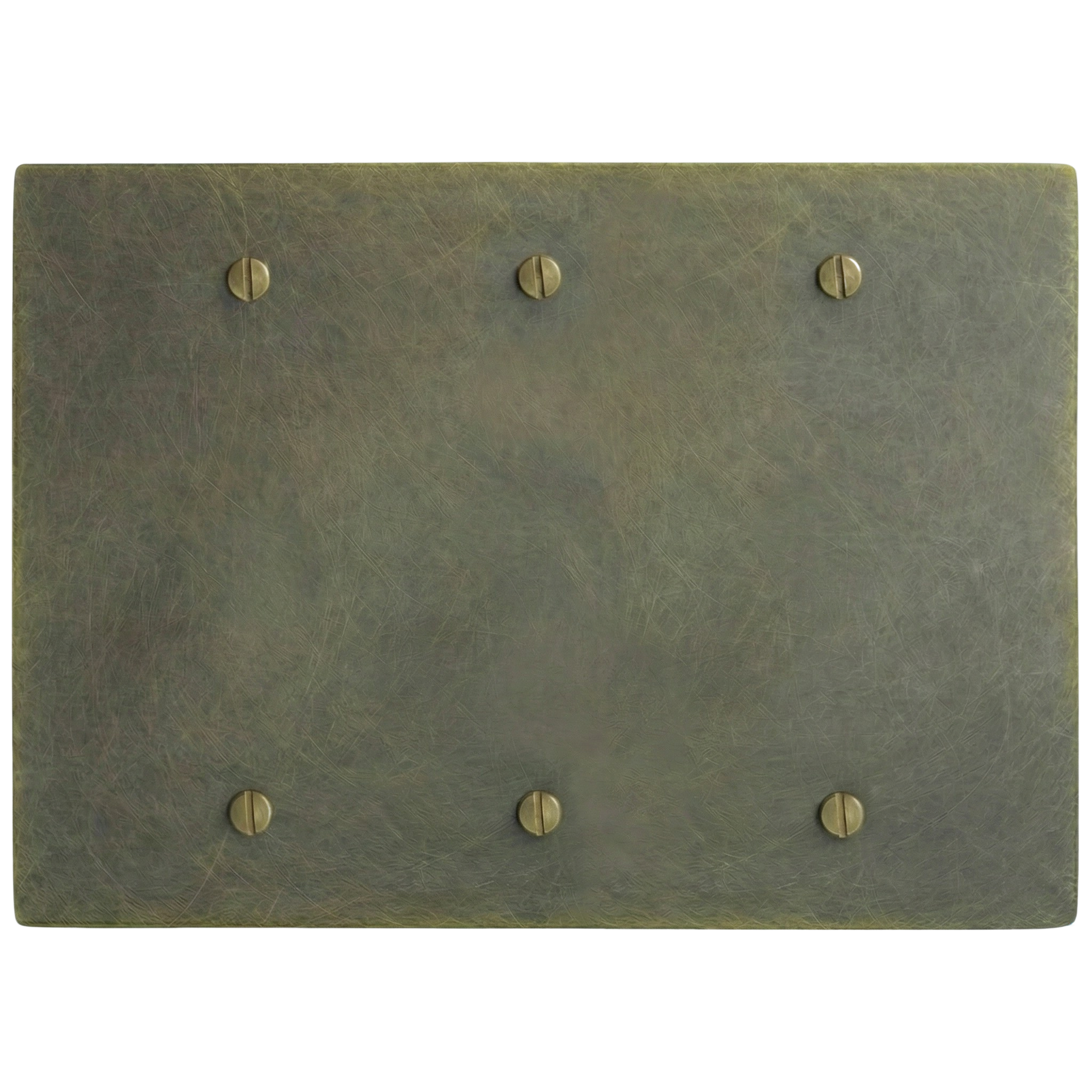 Antique brass 3-gang switch plate
