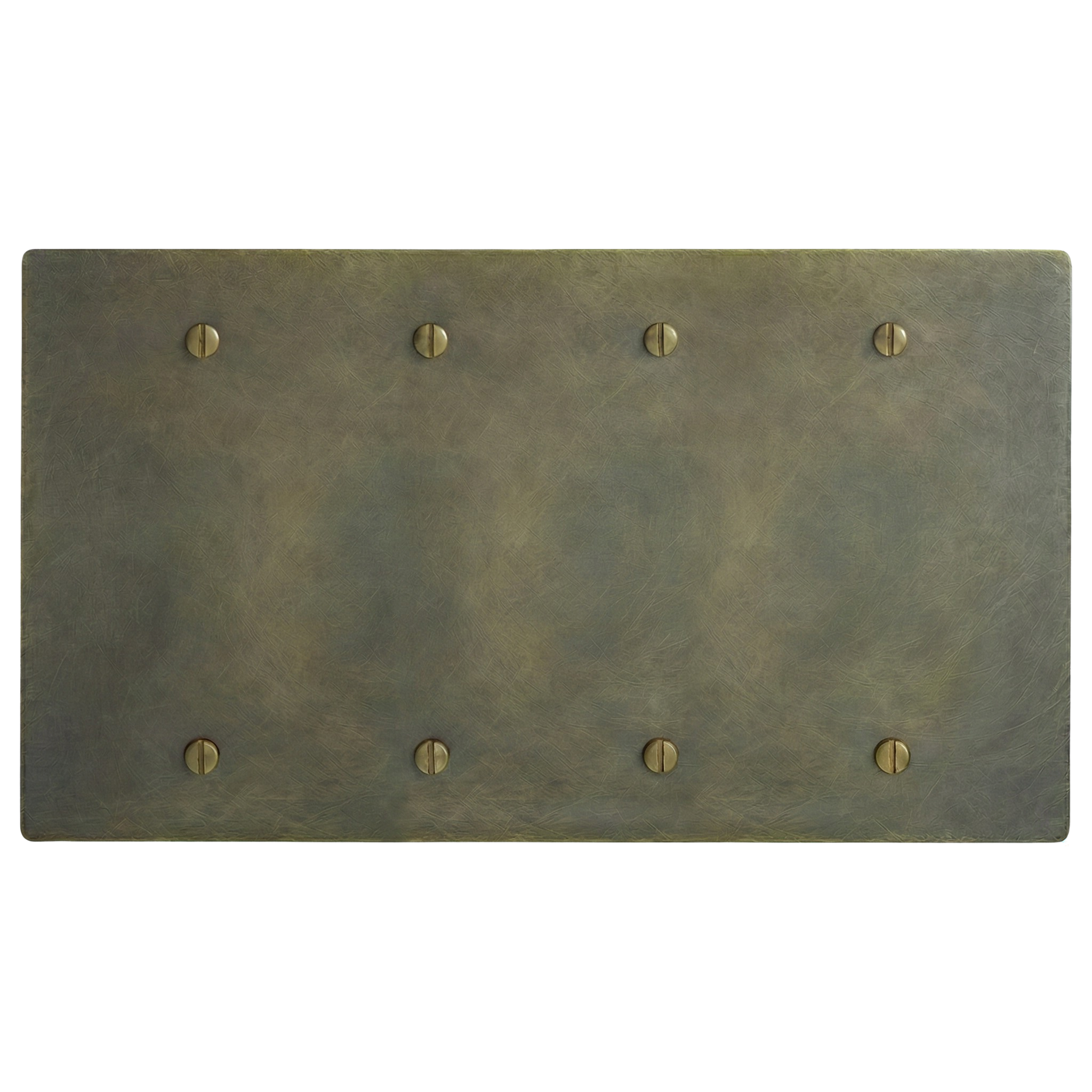 Antique brass 4-gang switch plate