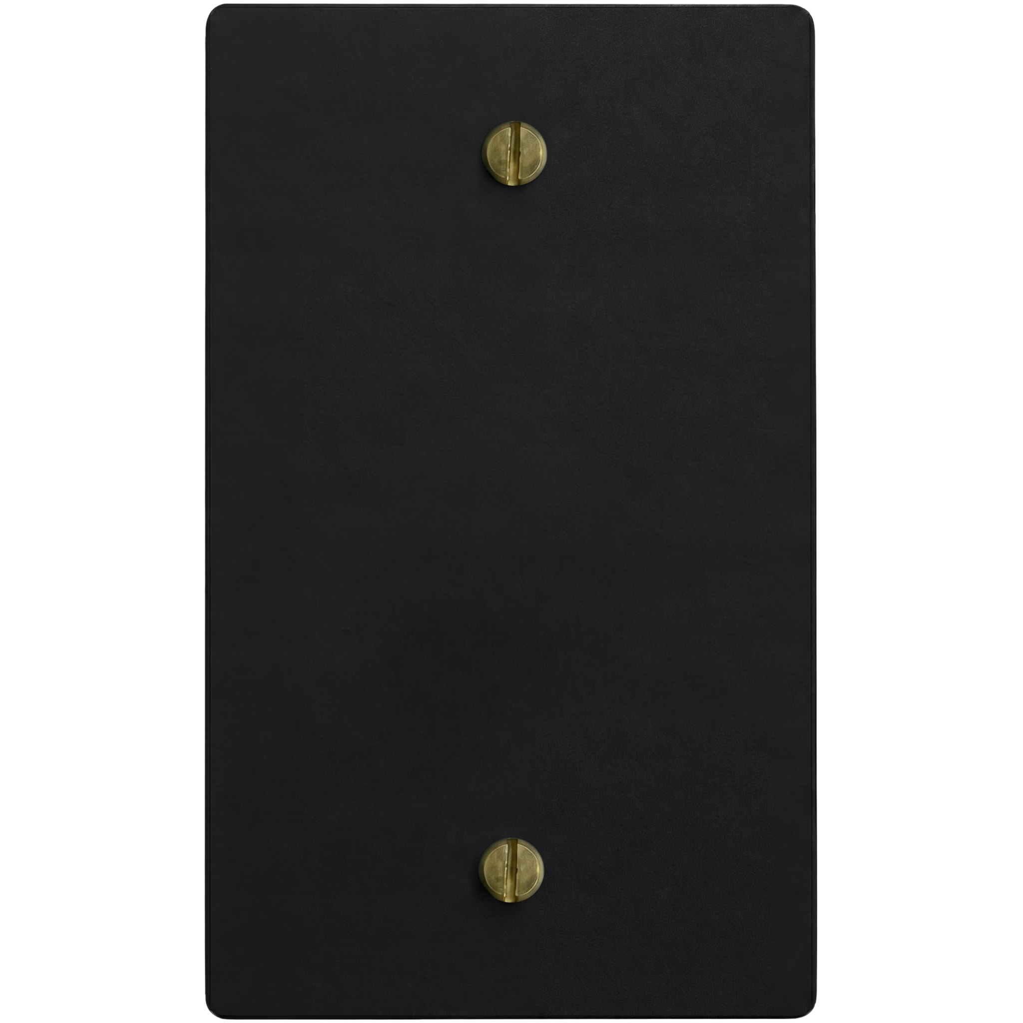 Matte black ab 1-gang switch plate