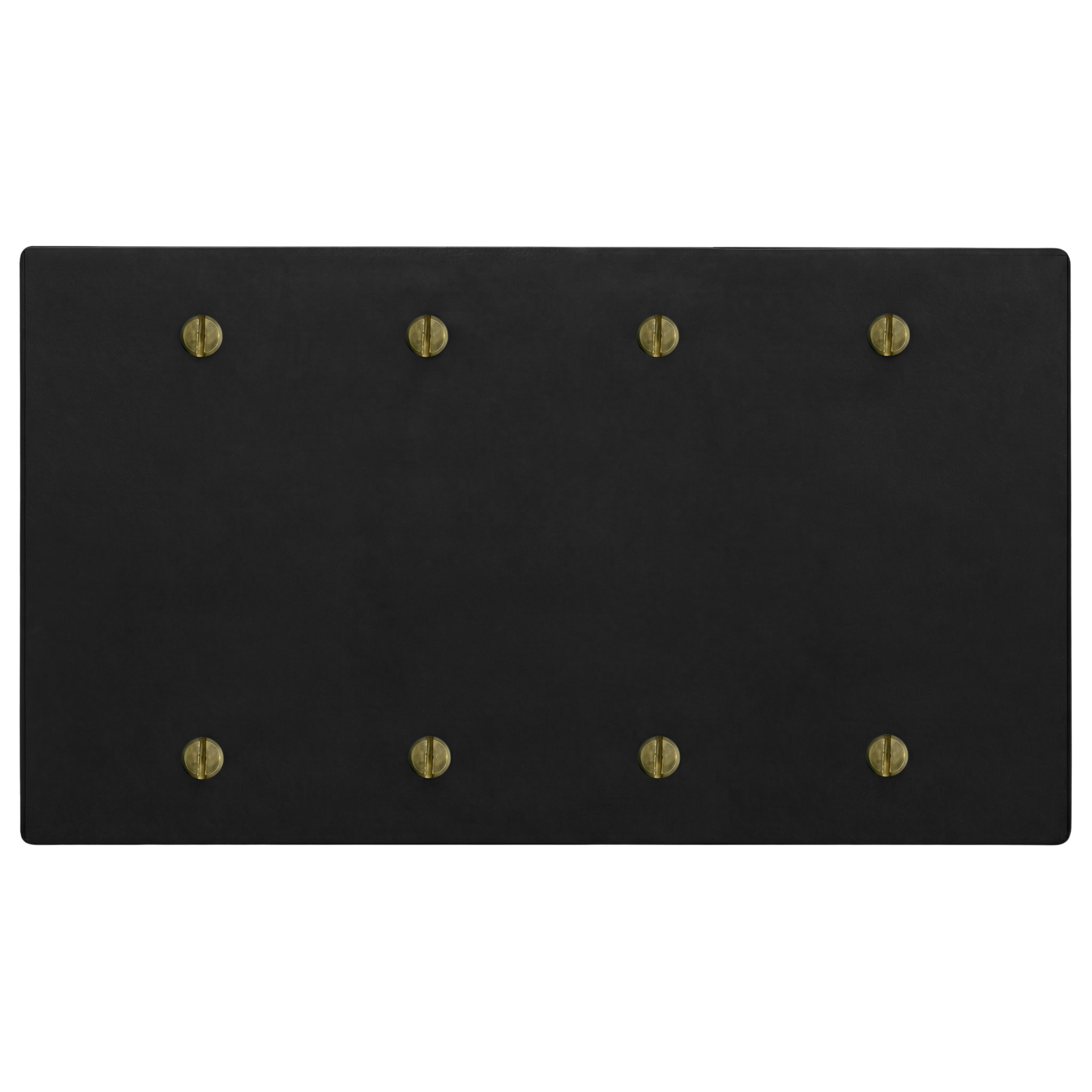 Matte black ab 4-gang switch plate