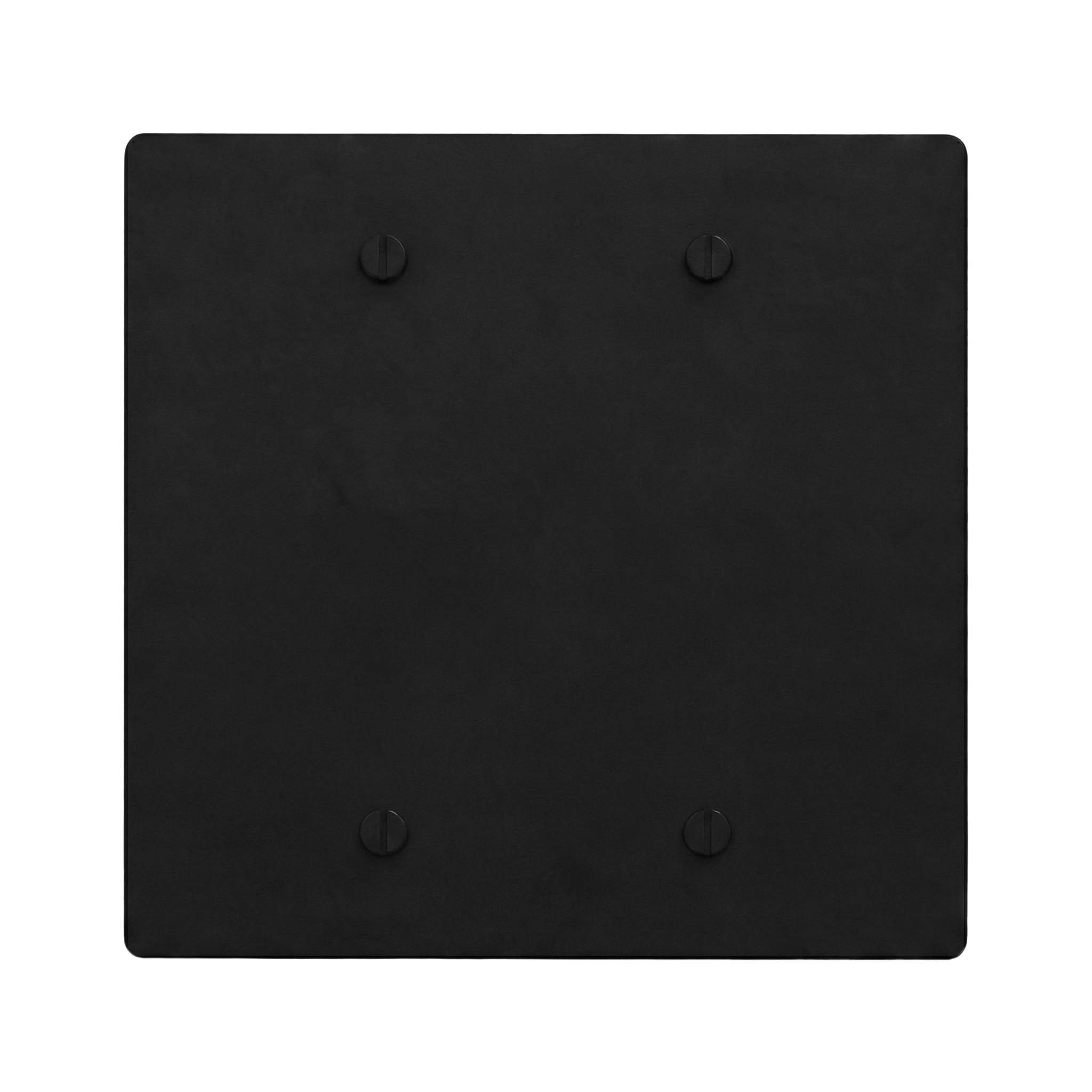 Matte black mb 2-gang switch plate