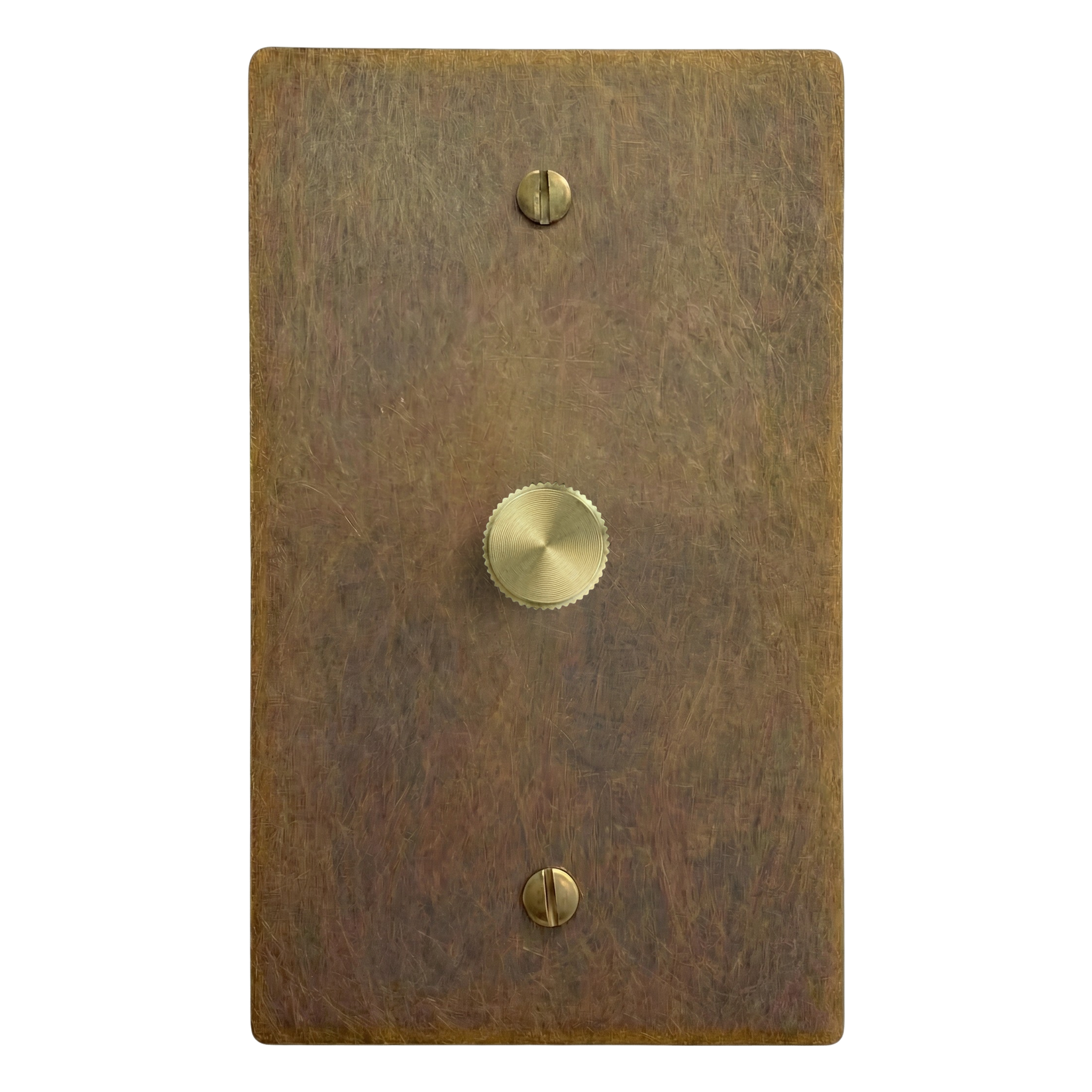 Aged Brass 1-Gang Dimmer Switch Plate