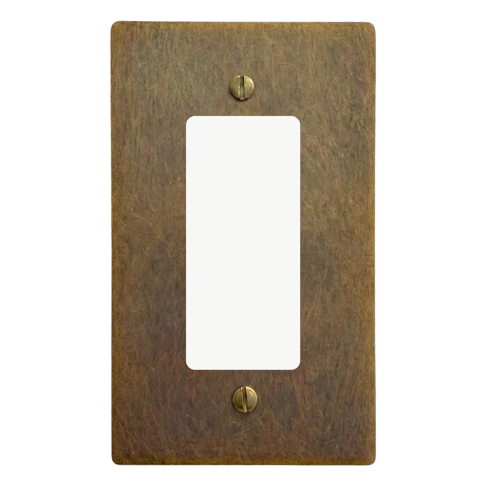 Aged Brass 1-Gang Decora Switch Plate