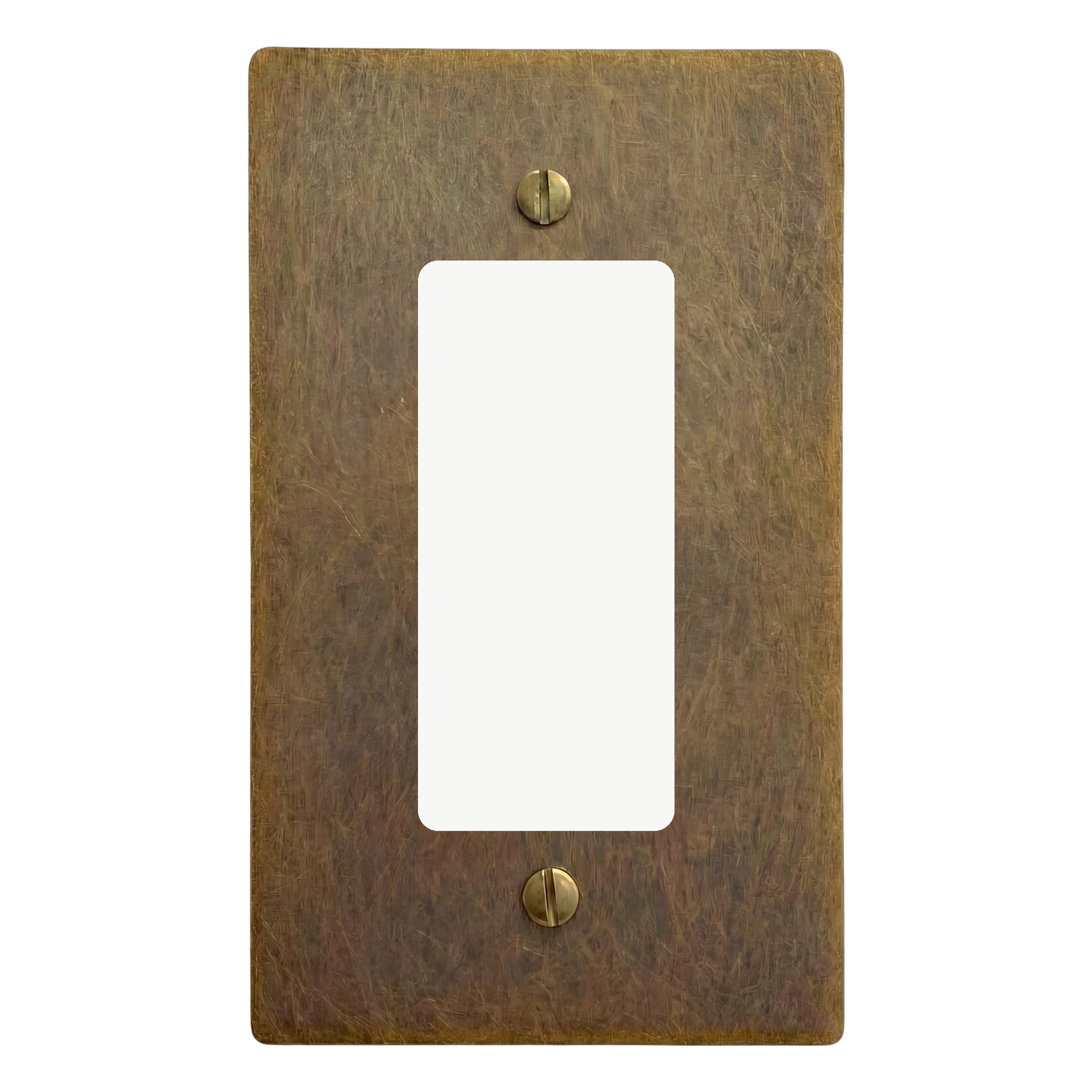 Aged Brass 1-Gang Decora Switch Plate