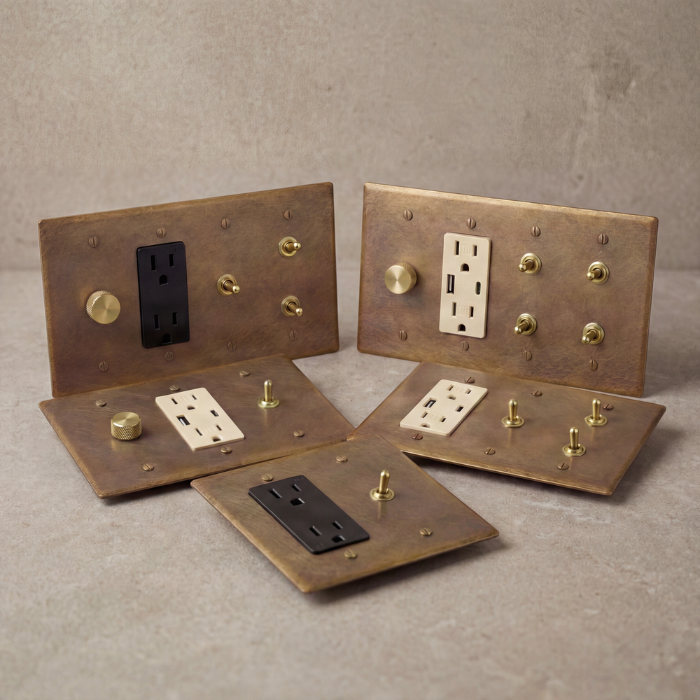 Aged Brass Vintage Toggle Outlets collection thumbnail