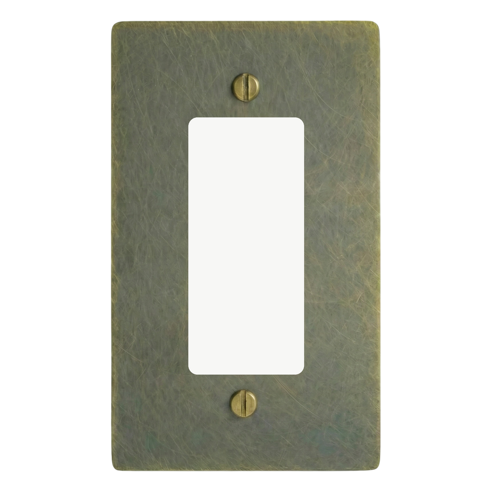 Antique Brass 1-Gang Decora Switch Plate