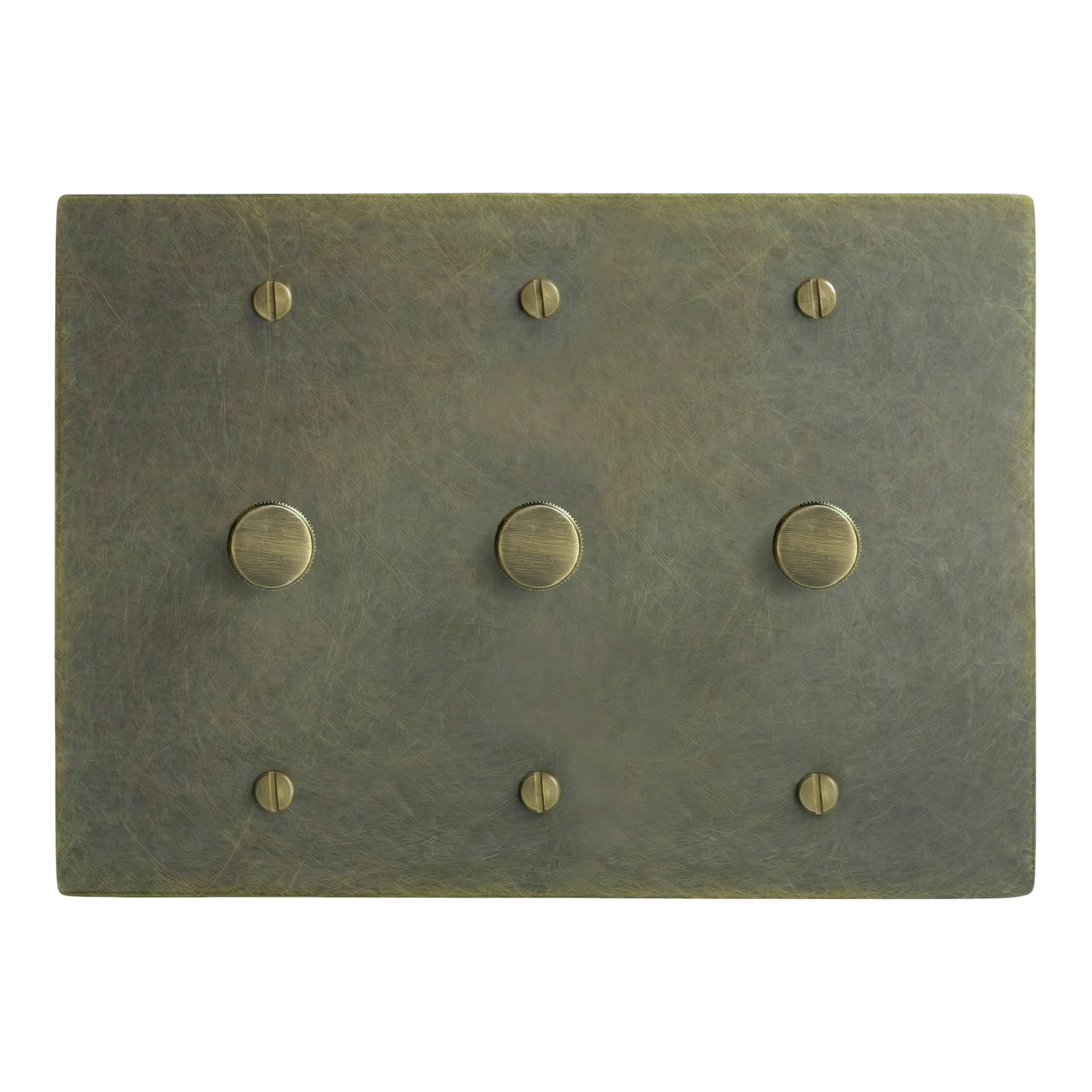 Antique Brass 3-Gang Dimmer, Dimmer & Dimmer Switch Plate