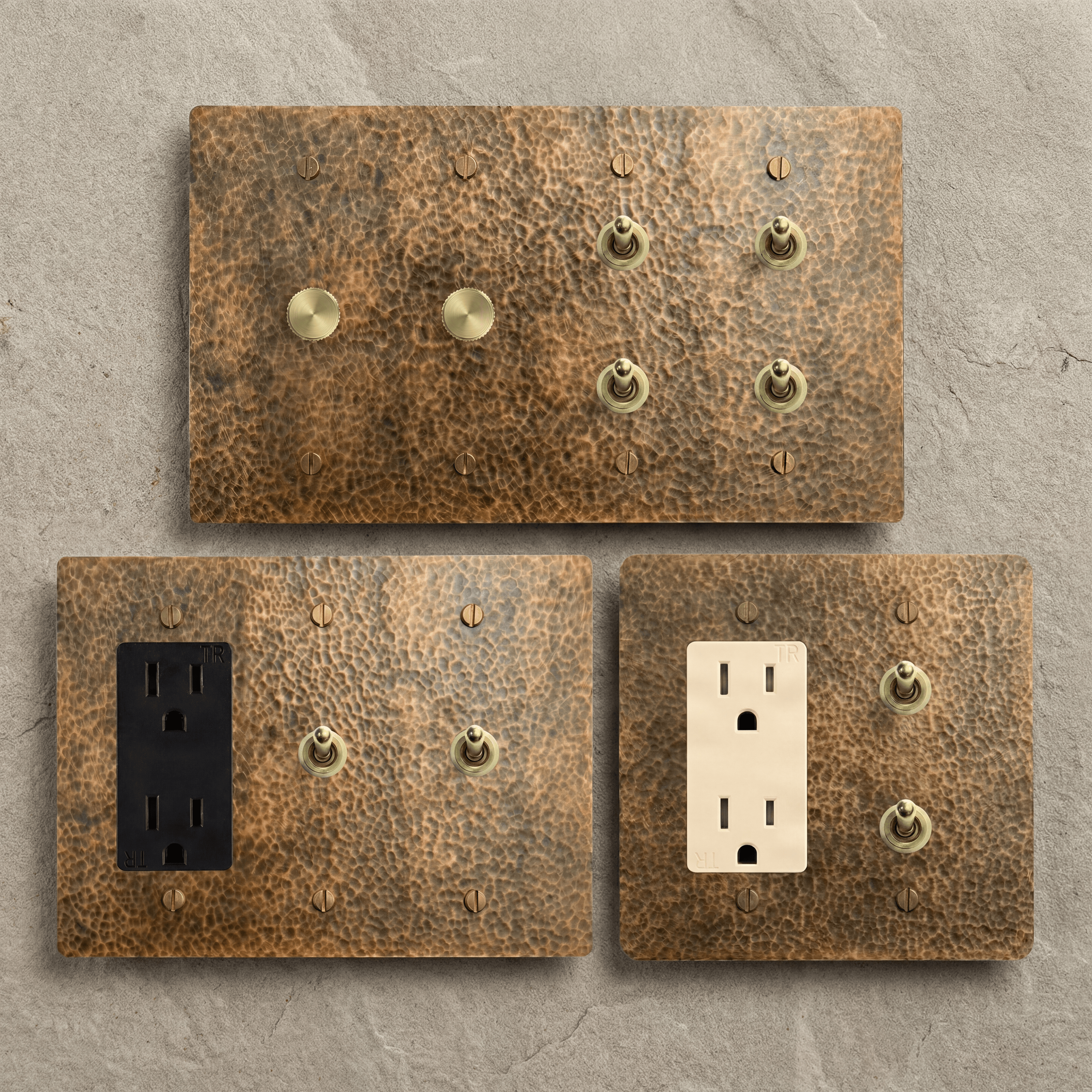 Hammered Brass Vintage Toggle Switches collection thumbnail