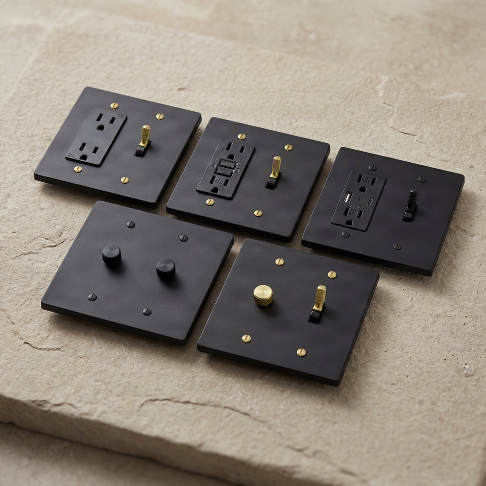 Matte Black 2 Gang Light Switches collection thumbnail