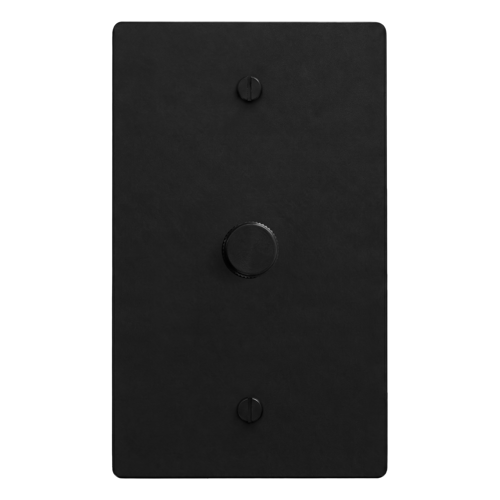 Matte Black (Matte Black Accents) 1-Gang Dimmer Switch Plate