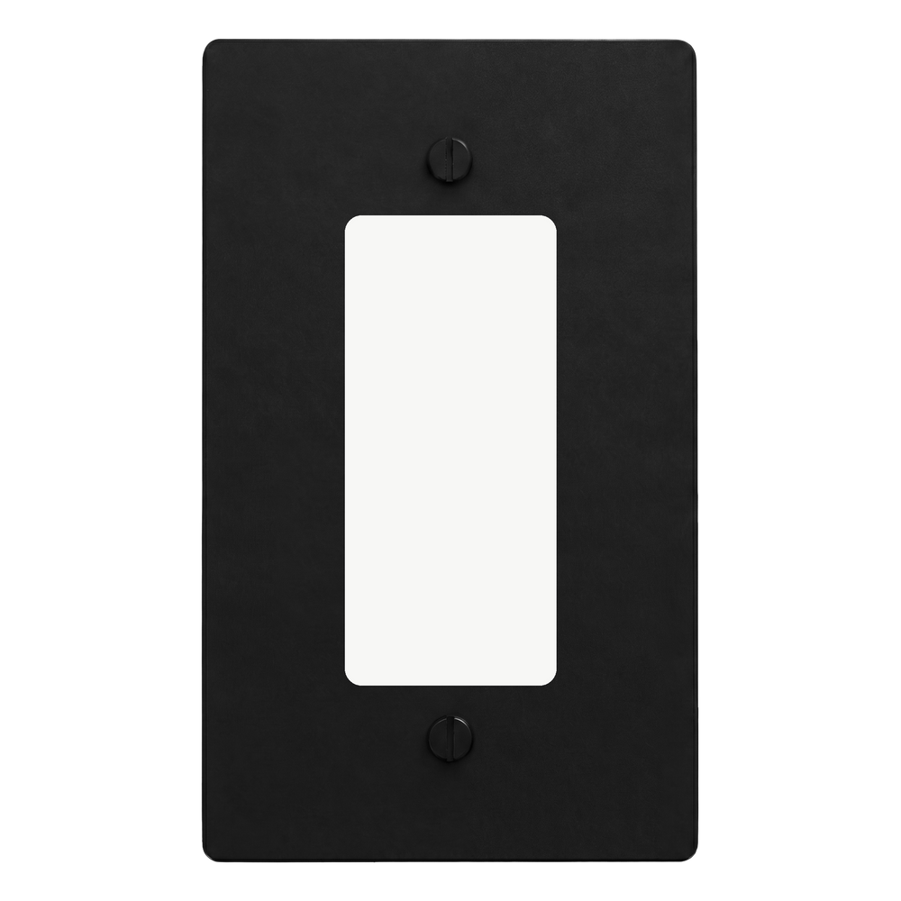 Matte Black (Matte Black Accents) 1-Gang Decora Switch Plate
