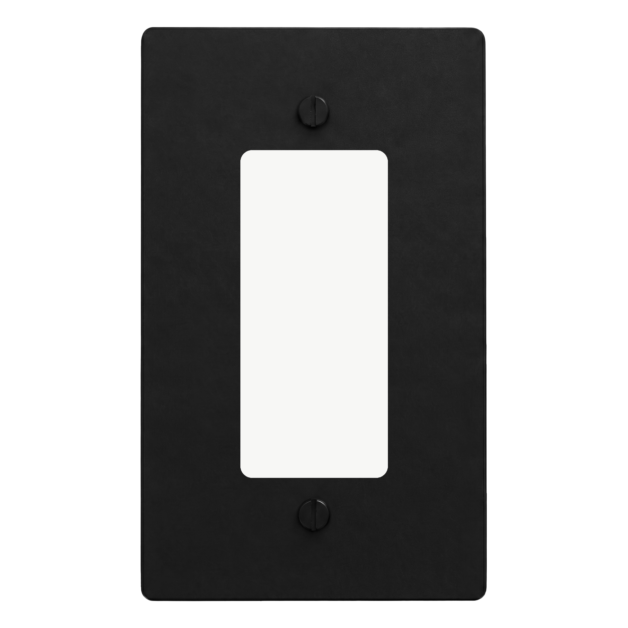 Matte Black (Matte Black Accents) 1-Gang Decora Switch Plate