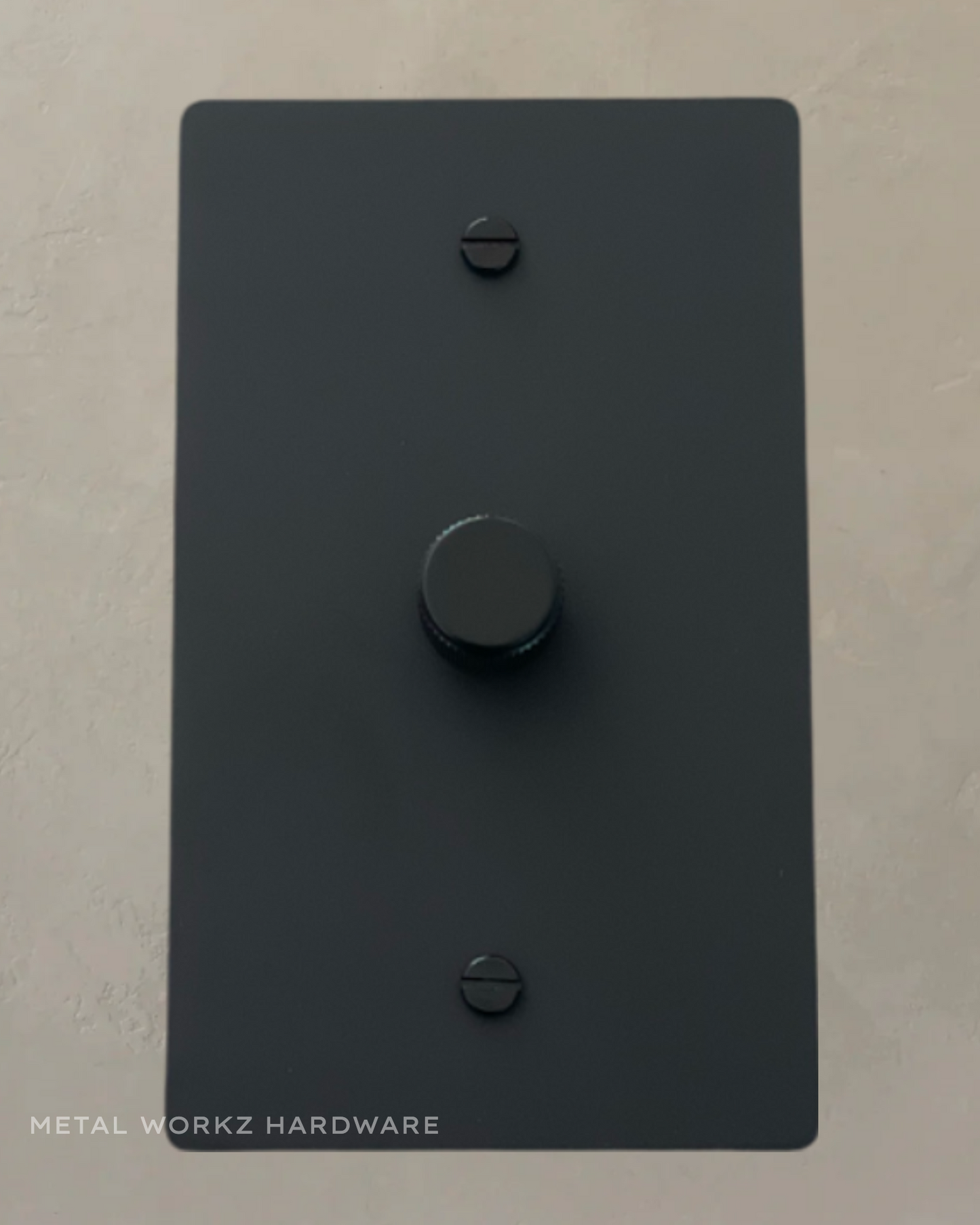 Brass 3-Way Rotary Dimmer Switch (1-Gang) Black