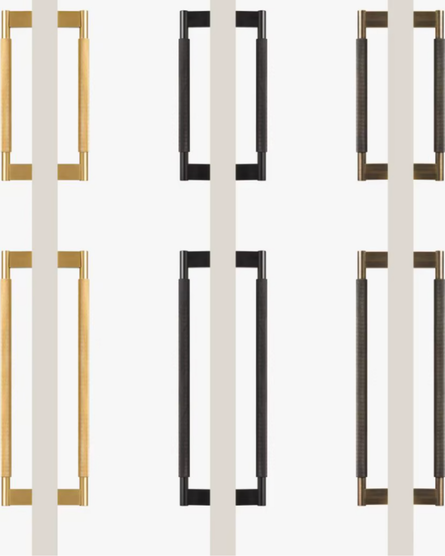 GRASSETO Solid Brass Double-Sided Or Single Door Pull Handle