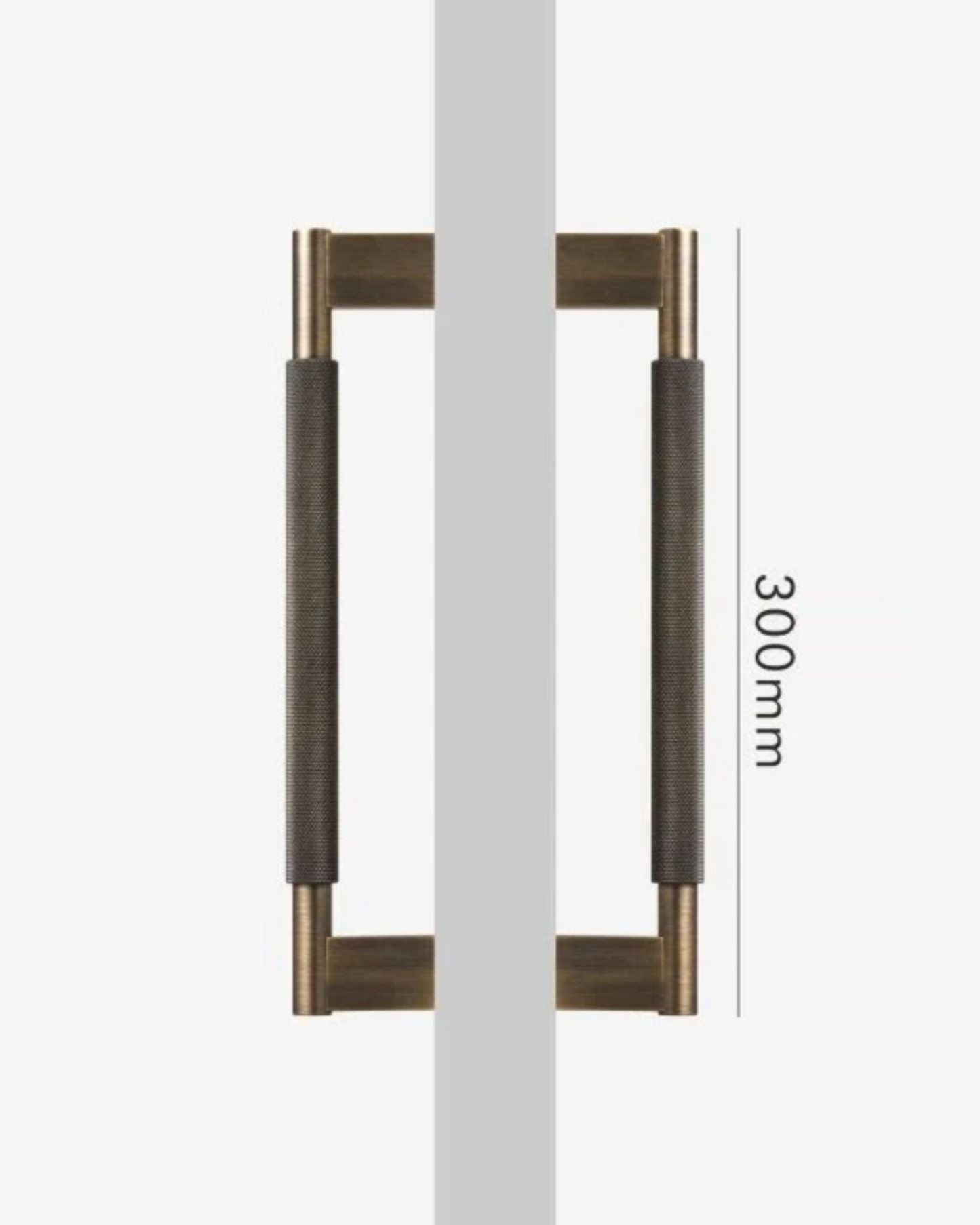 GRASSETO Solid Brass Double-Sided Or Single Door Pull Handle