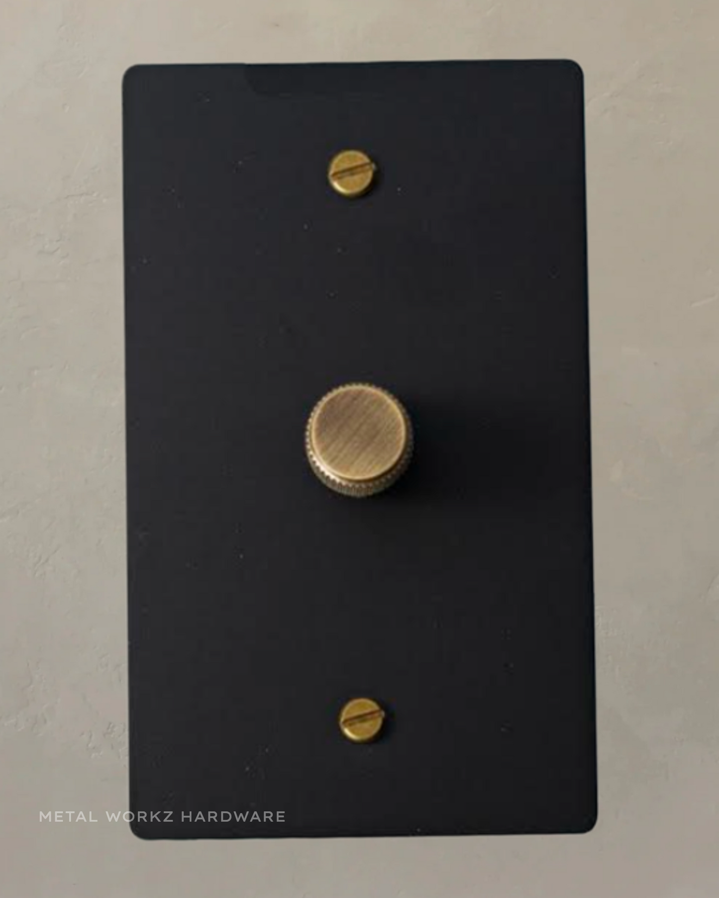 Brass 3-Way Rotary Dimmer Switch (1-Gang) Black + Antique Bronze