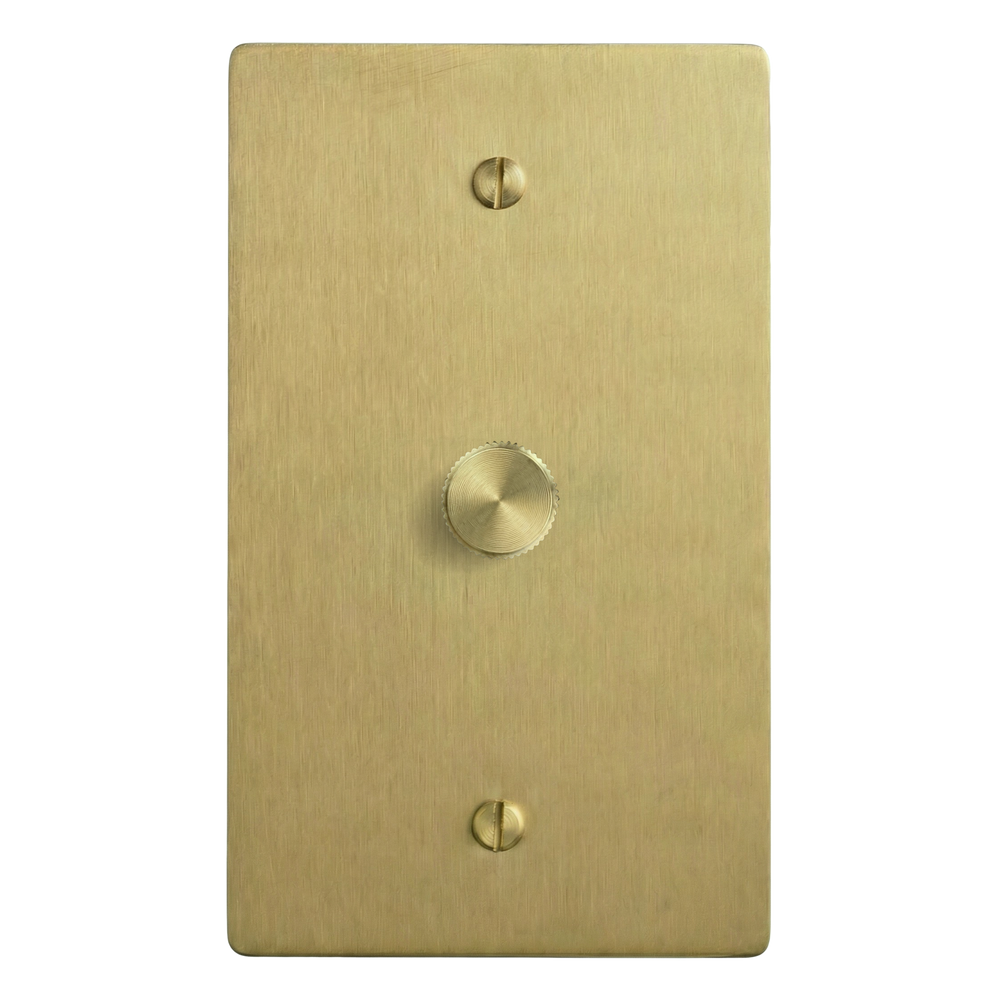 Satin Brass 1-Gang Dimmer Switch Plate