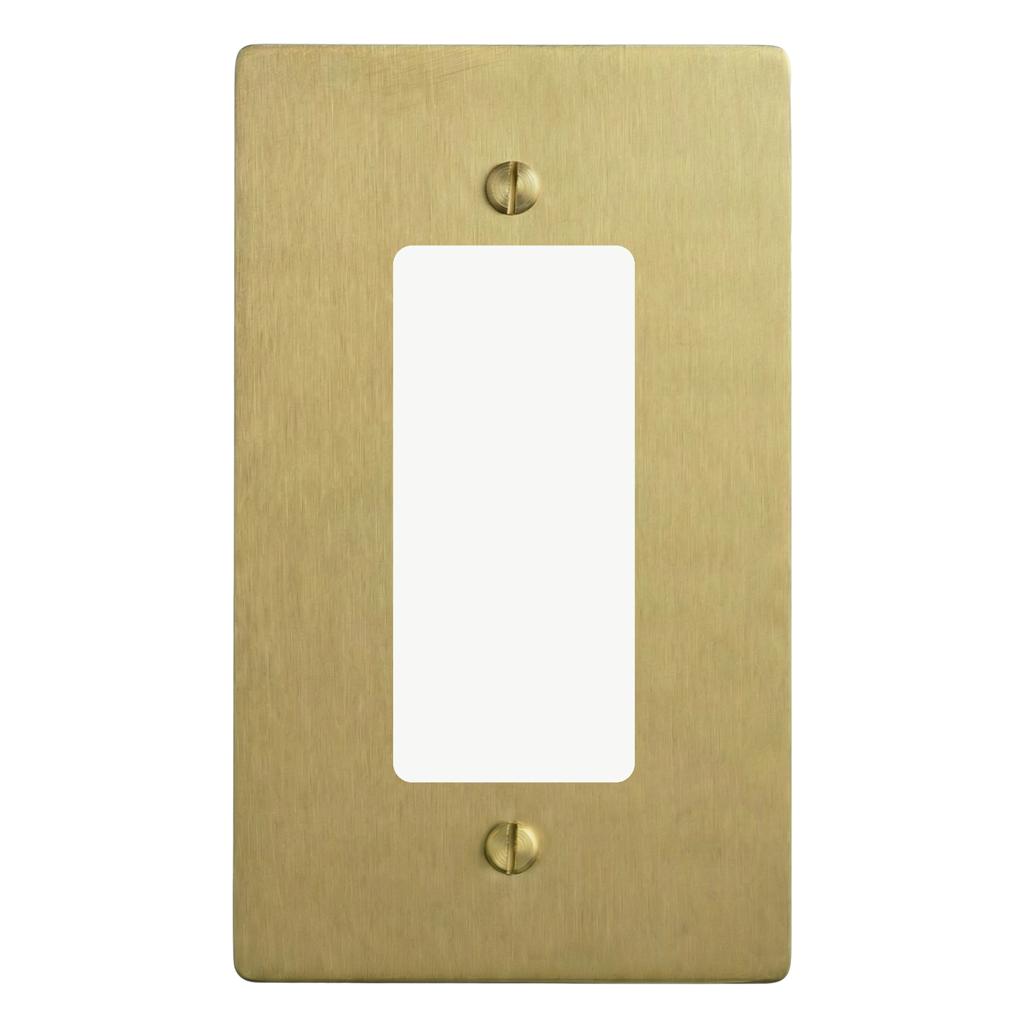 Satin Brass 1-Gang Decora Switch Plate