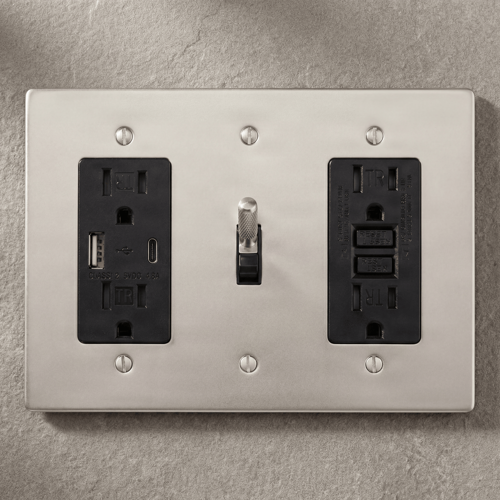 Satin Nickel 3 Gang Outlets collection thumbnail