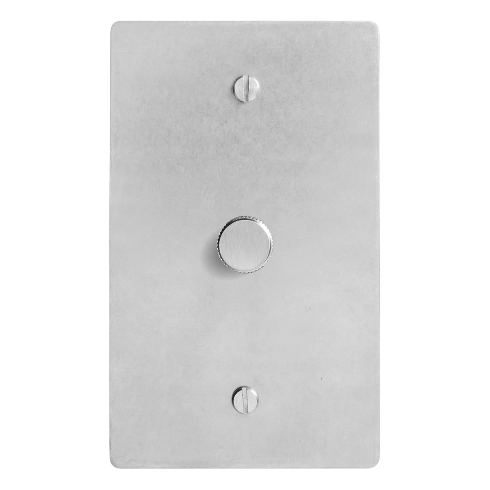 Satin Nickel 1-Gang Dimmer Switch Plate