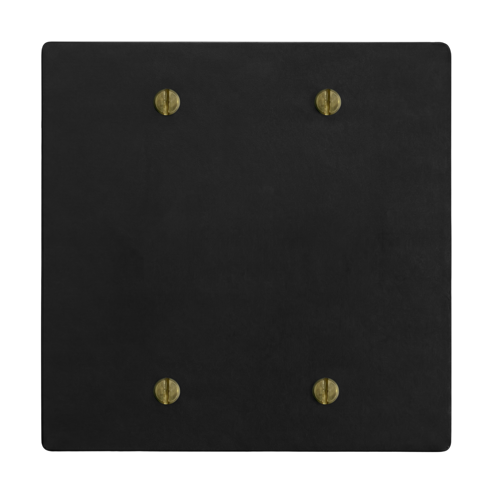 Matte black ab 2-gang switch plate