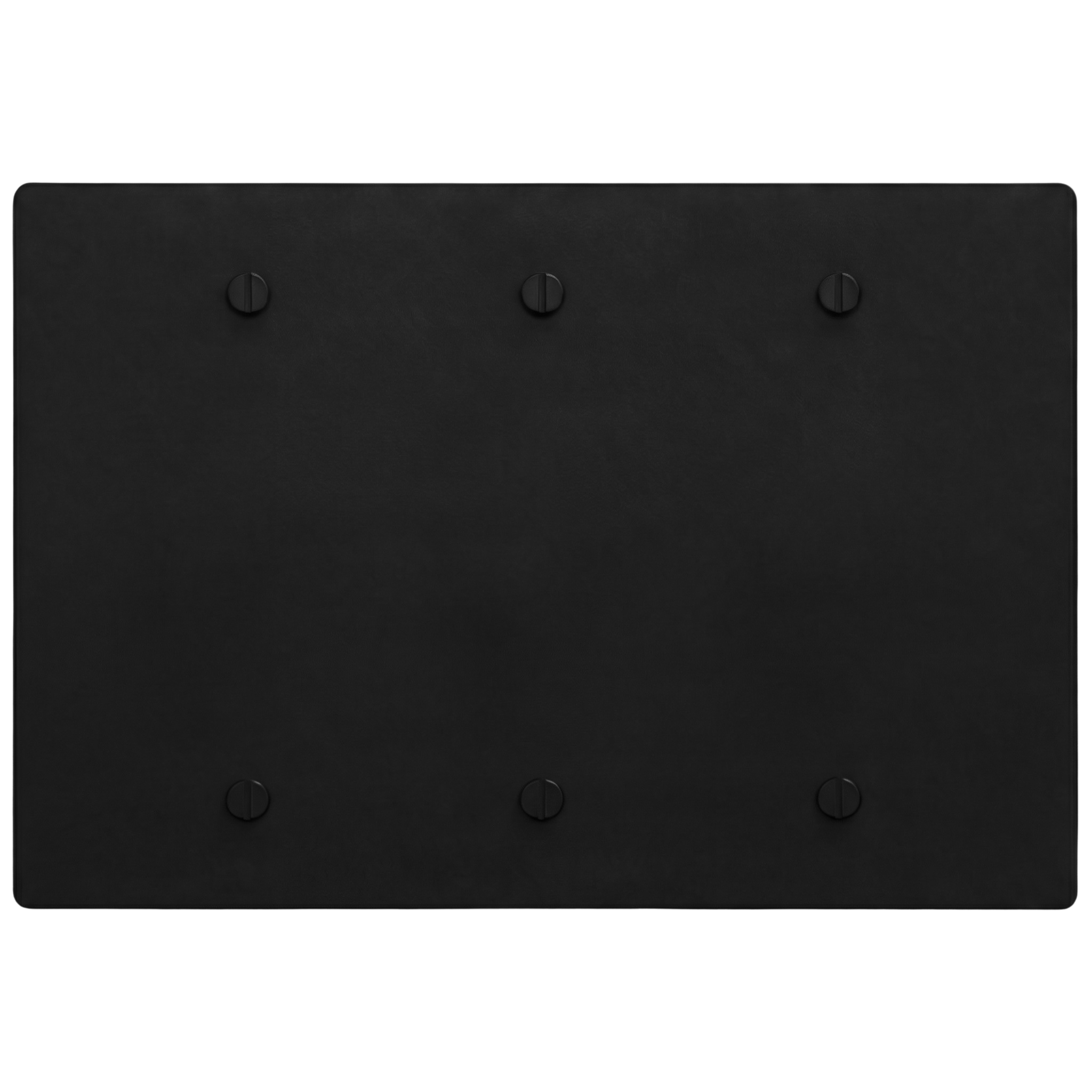 Matte black mb 3-gang switch plate