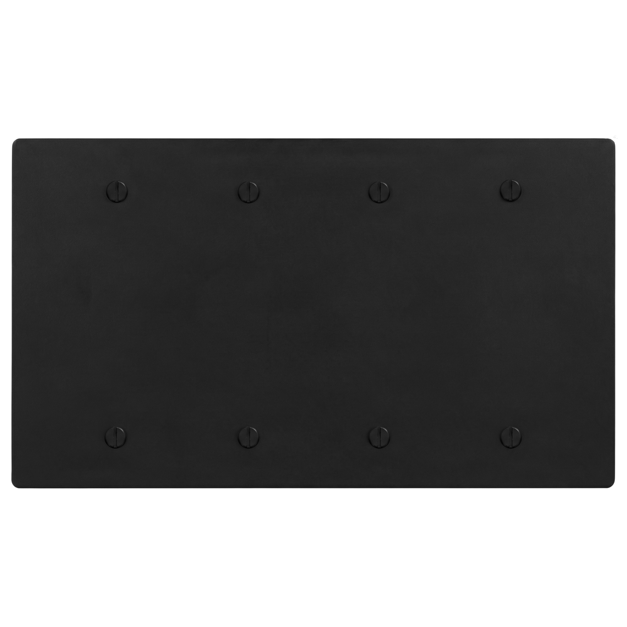 Matte black mb 4-gang switch plate
