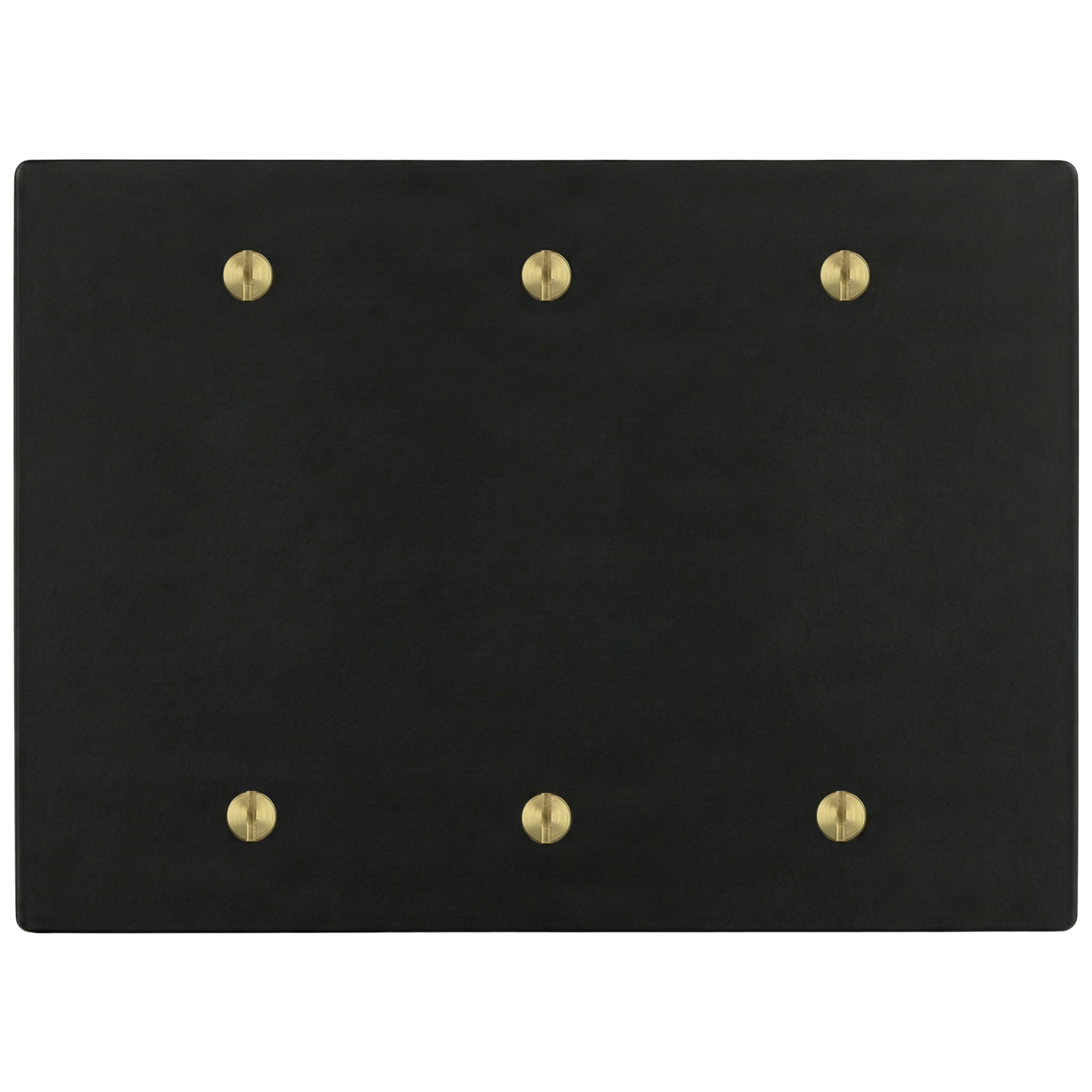 Matte black sb 3-gang switch plate