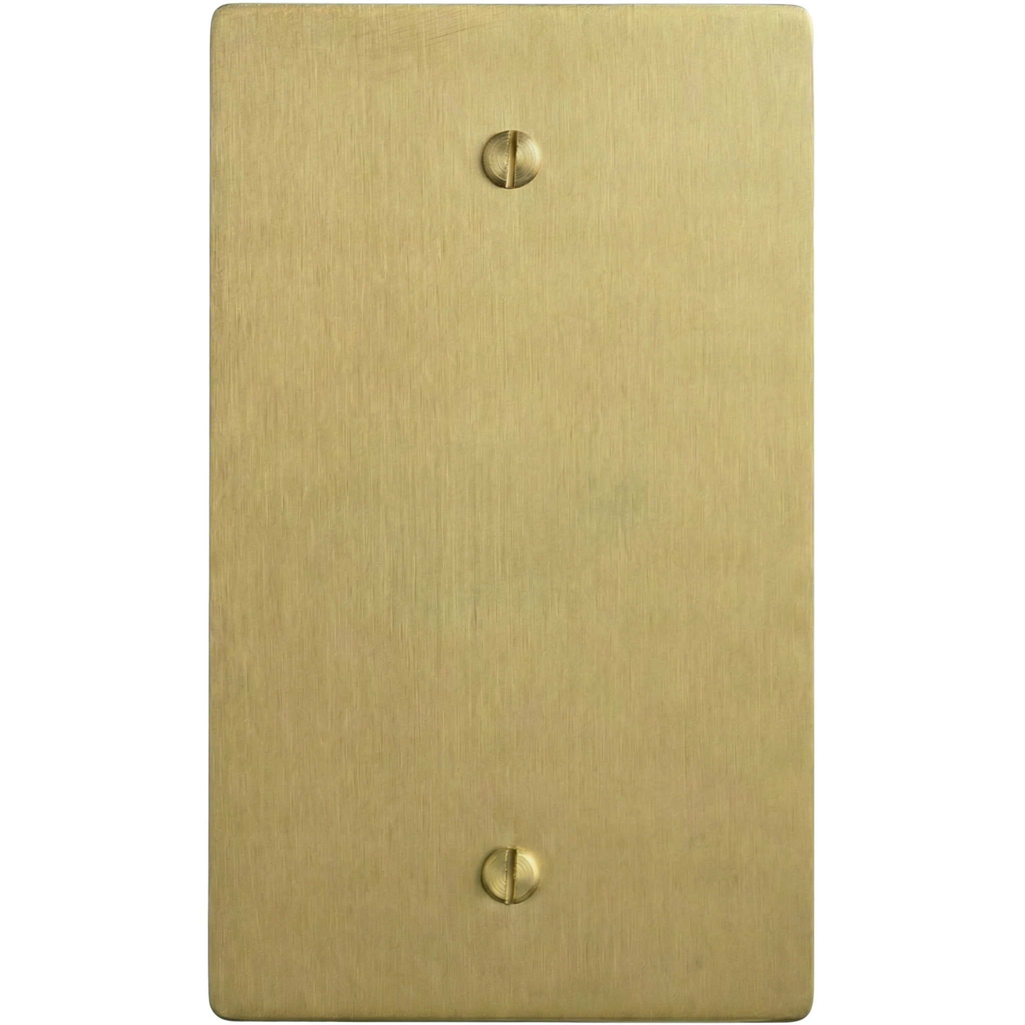 Satin brass 1-gang switch plate